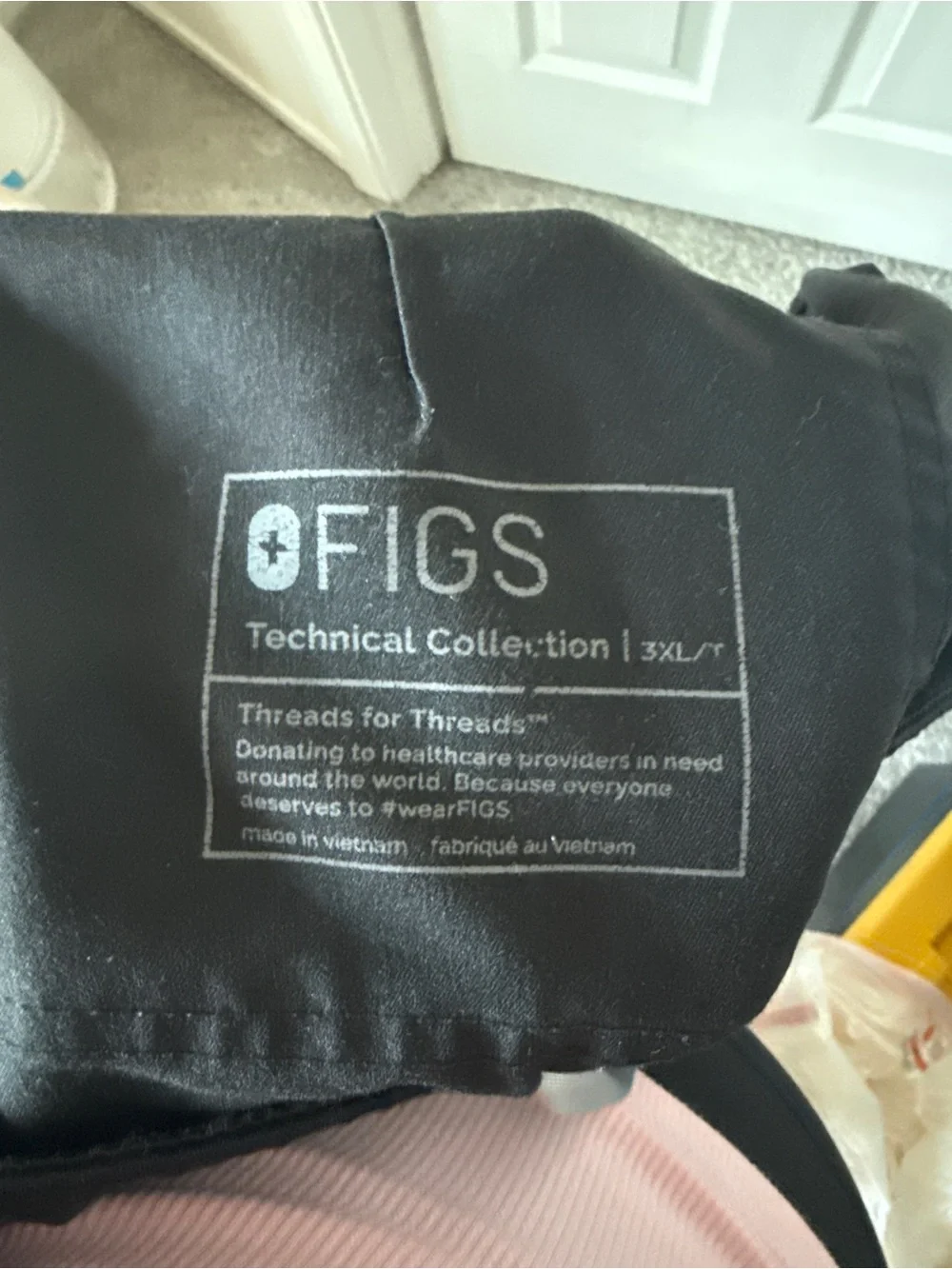 Men's Black Figs Scrubs 3XL Pants
